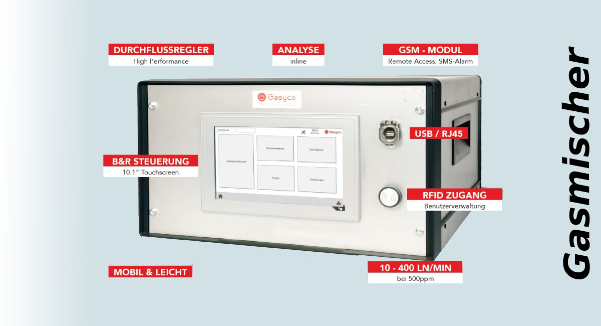 Mobiler Gasmischer